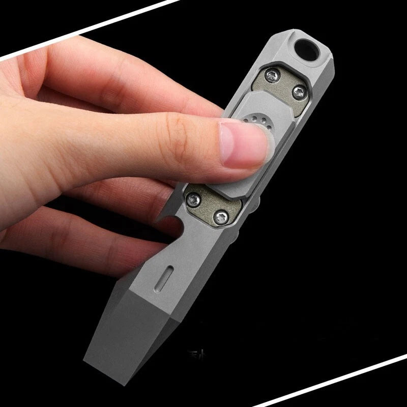 EDC Titanium Alloy Multi Tools Pry Bar Crowbar Fidget Clicker Toy Stress Relief 07FC0E-D4 - KOEEK