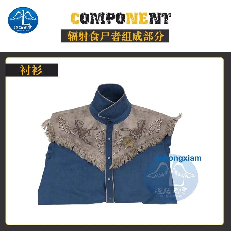 2024 Fallout Ghoul Cosplay Costume Shirt Hat Outfit Men's Clothing Coat Suit 07FC0E-D4 - KOEEK