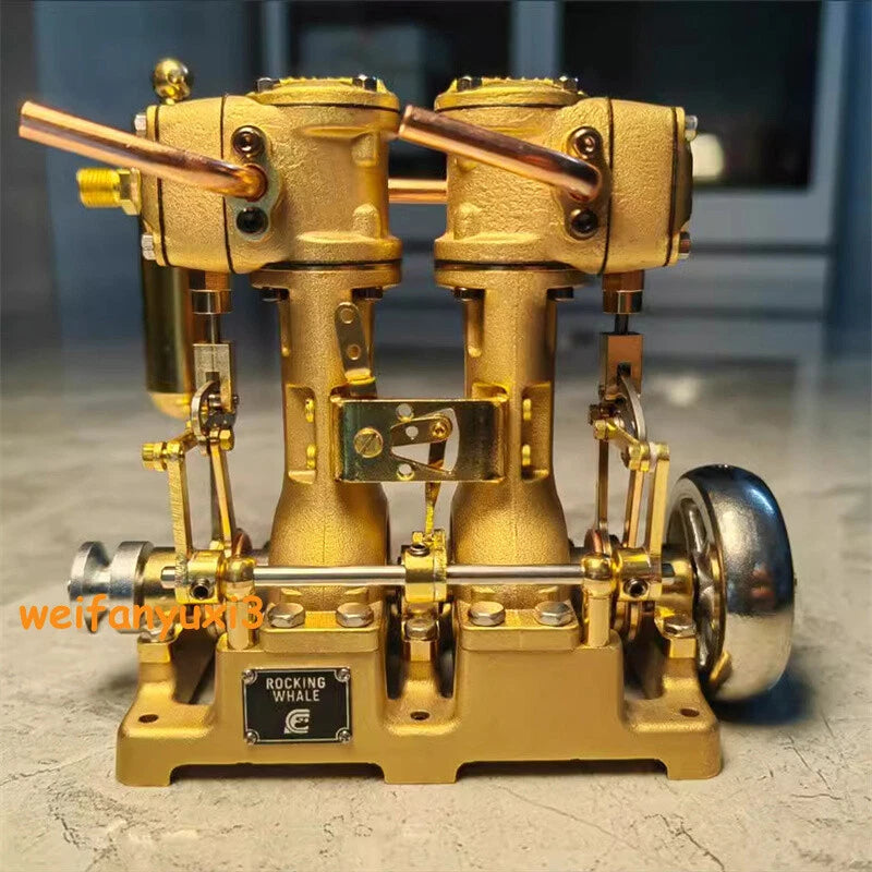 Compact Vintage L2 Steam Engine Model Dual Cylinder Powerful Toy Collection Gift 07FC0E-D4 - KOEEK