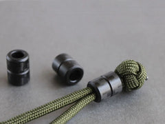 Carbon Fiber EDC Bead Parachute Cord Pendant Lanyard Keychain Necklace DIY Beads 07FC0E-D4 - KOEEK