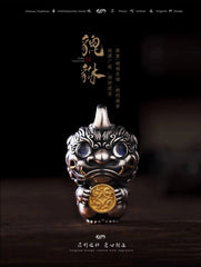Pixiu Pendant Necklace Chinese Style Men's Amulet  Charm 07FC0E-D4 - KOEEK