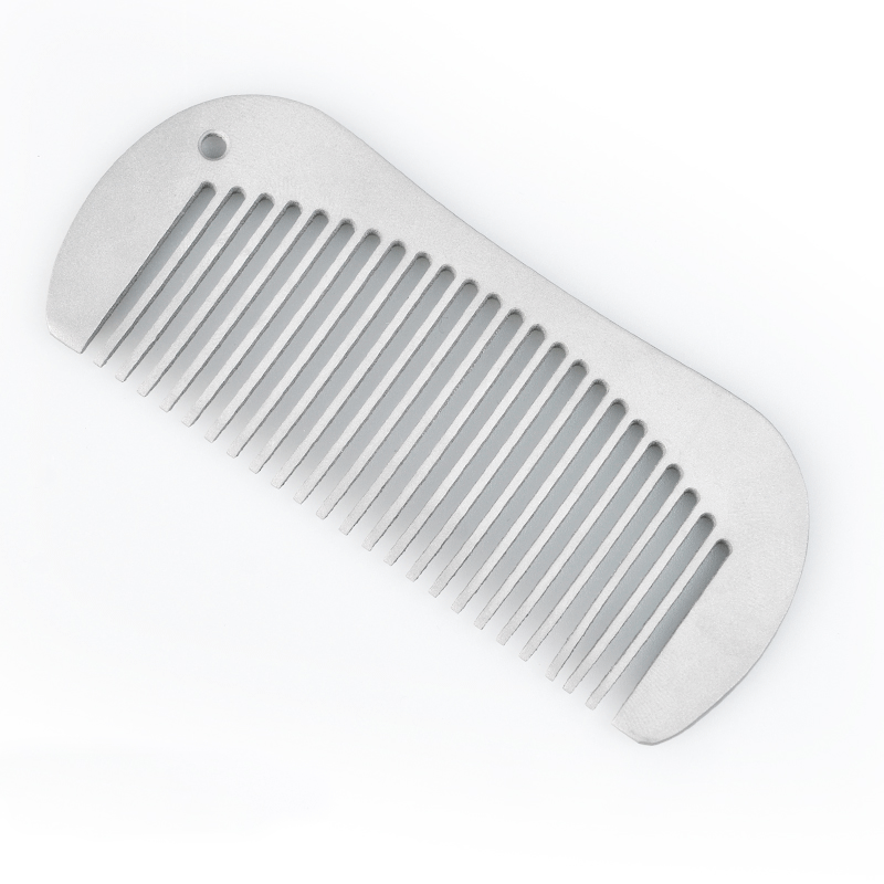 EDC Titanium keychain Antistatic Comb Unique Fashion Comb Health Hair Hole Comb 07FC0E-D4 - KOEEK