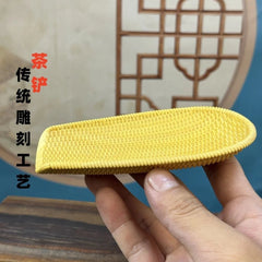 Boxwood Carved Tea Scoop Bamboo Tea Accessories Hand Piece Home Décor Gift 07FC0E-D4 - KOEEK