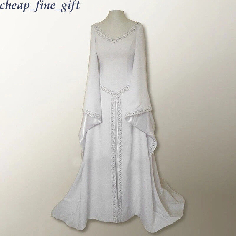 Women Medieval Renaissance Fancy Maxi Princess Dress Halloween Cosplay Costumes 07FC0E-D4 - KOEEK