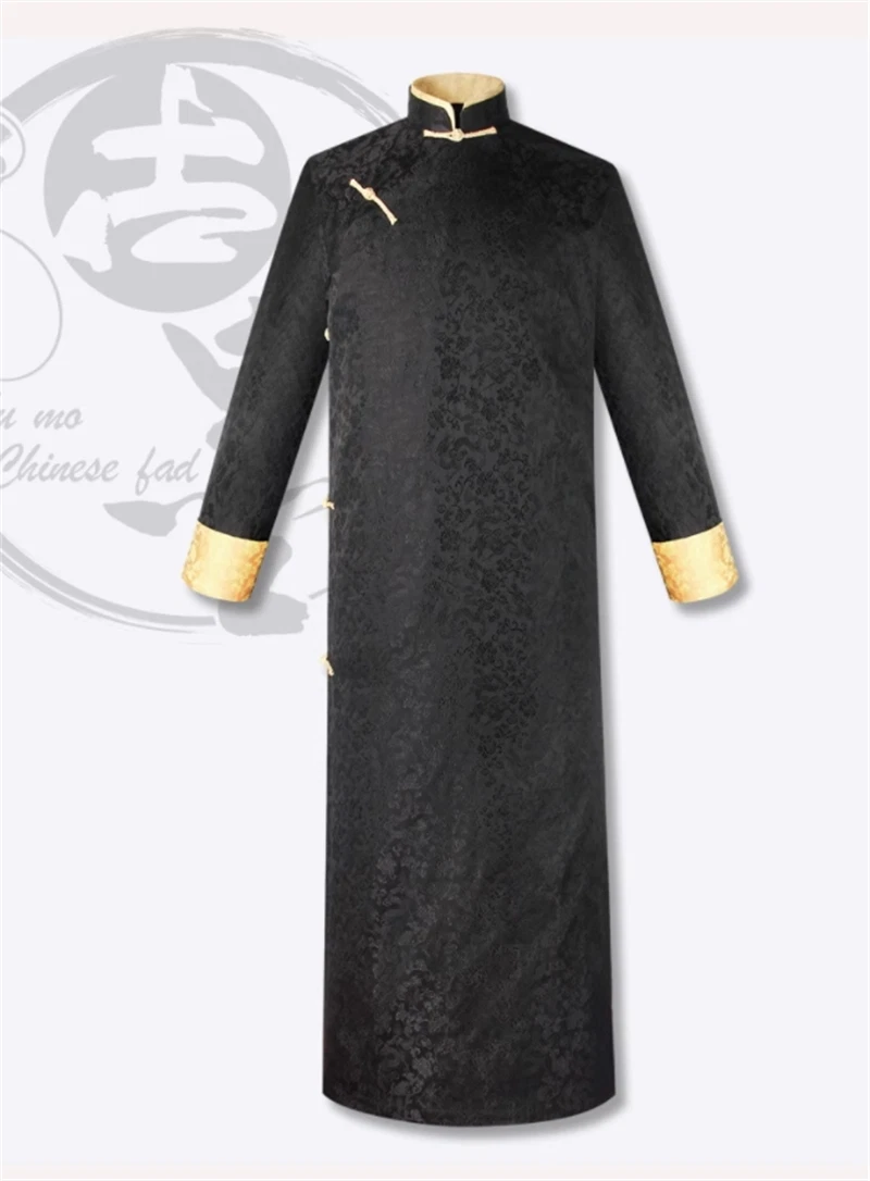 Traditional Chinese Clothing Men Cheongsams Hanfu Long Robes Kung Fu Tang Jacket 07FC0E-D4 - KOEEK