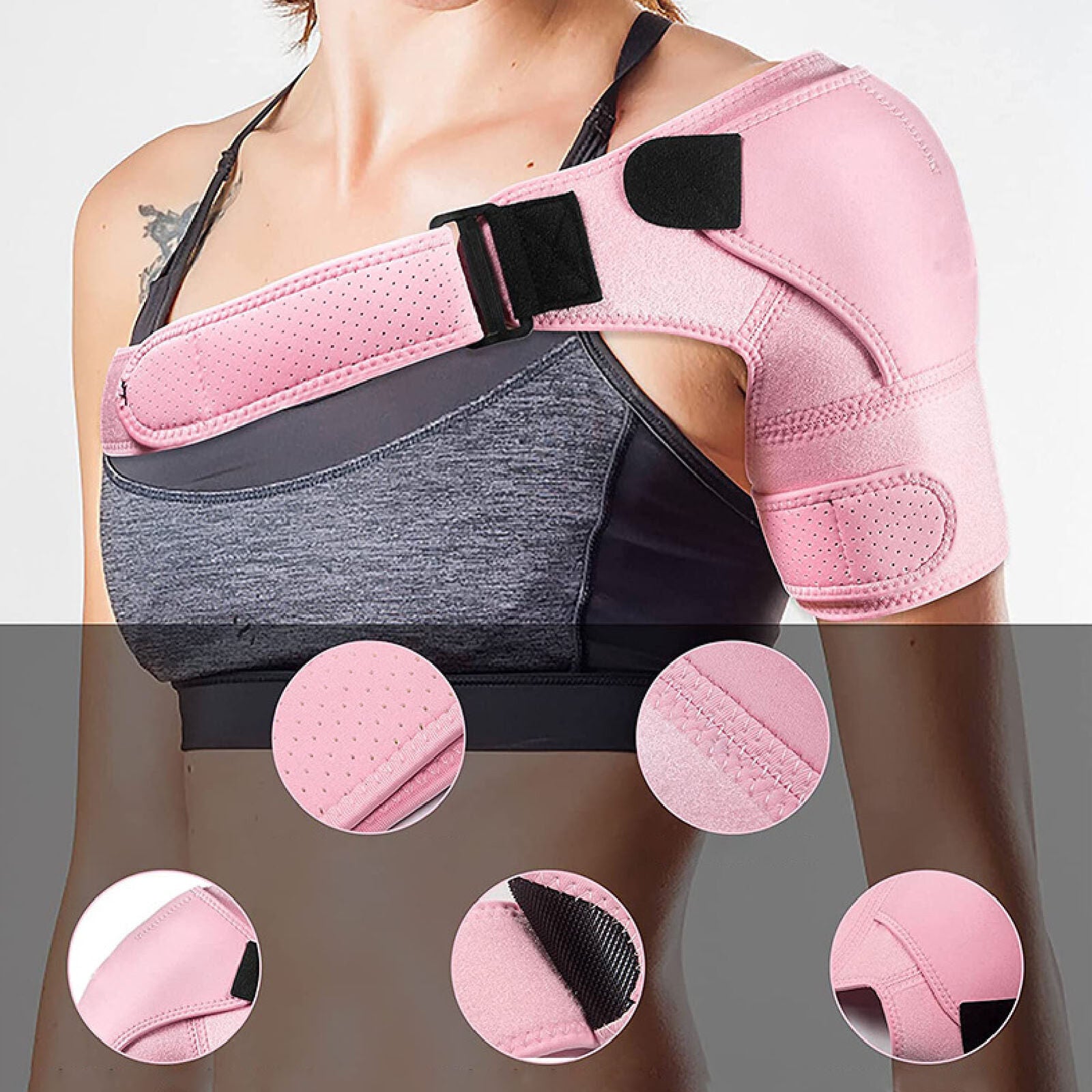 new Shoulder Brace For Torn Rotator Cuff Shoulder Support Wrap For Arthritis HGF koeek - KOEEK