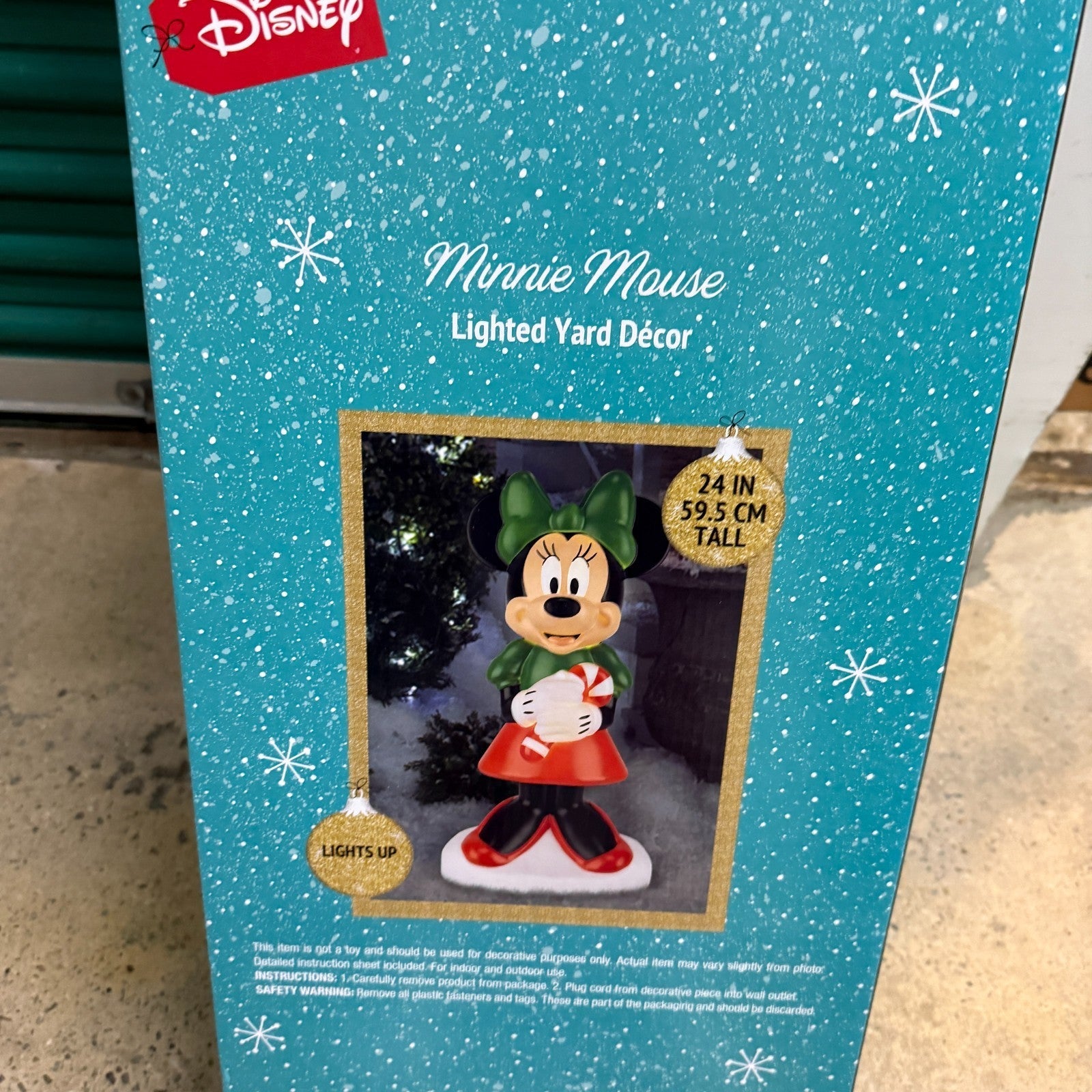 Disney Minnie Mouse Blow Mold Lighted Christmas Yard Decoration 2 FT Gemmy GEMMY - KOEEK