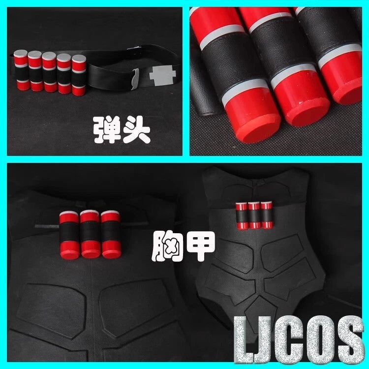OW Overwatch Reaper Gabriel Reyes Gloves Arm Chest Armors Belt COSPLAY EVA Prop 07FC0E-D4 - KOEEK