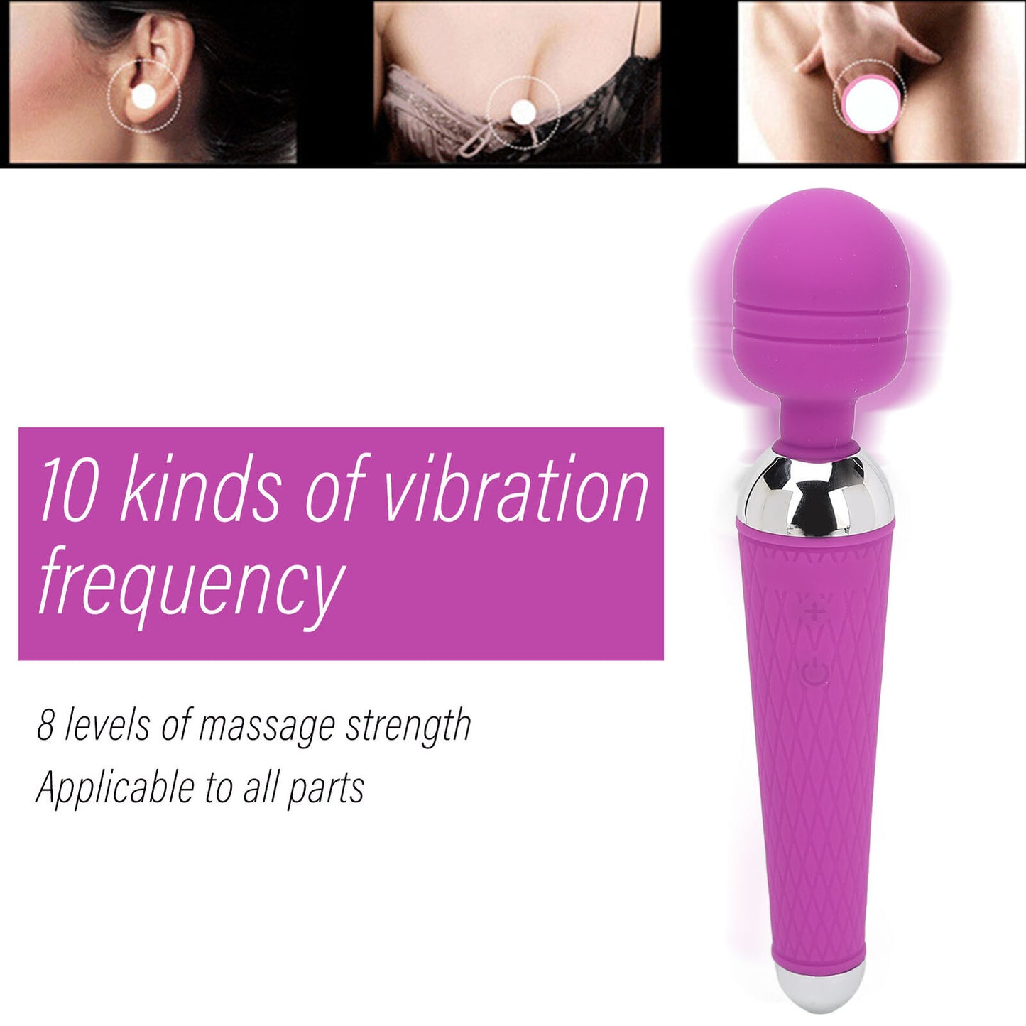 new Handheld Personal Massager Muscle Relaxation Cordless Rechargeable Low Noise ABE koeek - KOEEK