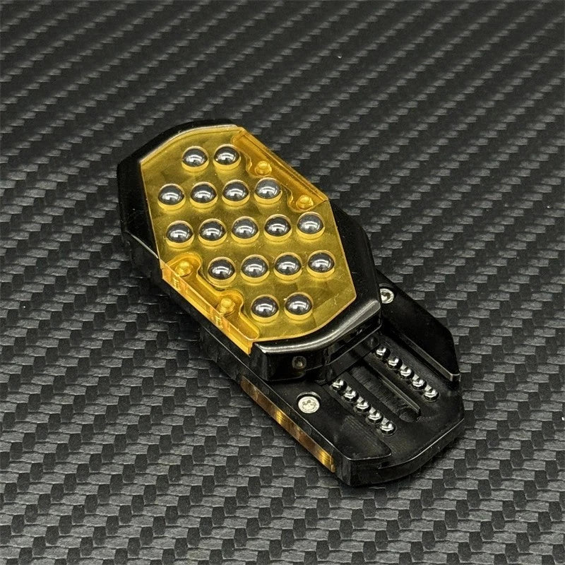 EDC Fun Bubble Press Fidget Slider Mechanical Stainless Steel Push Haptic Slider 07FC0E-D4 - KOEEK