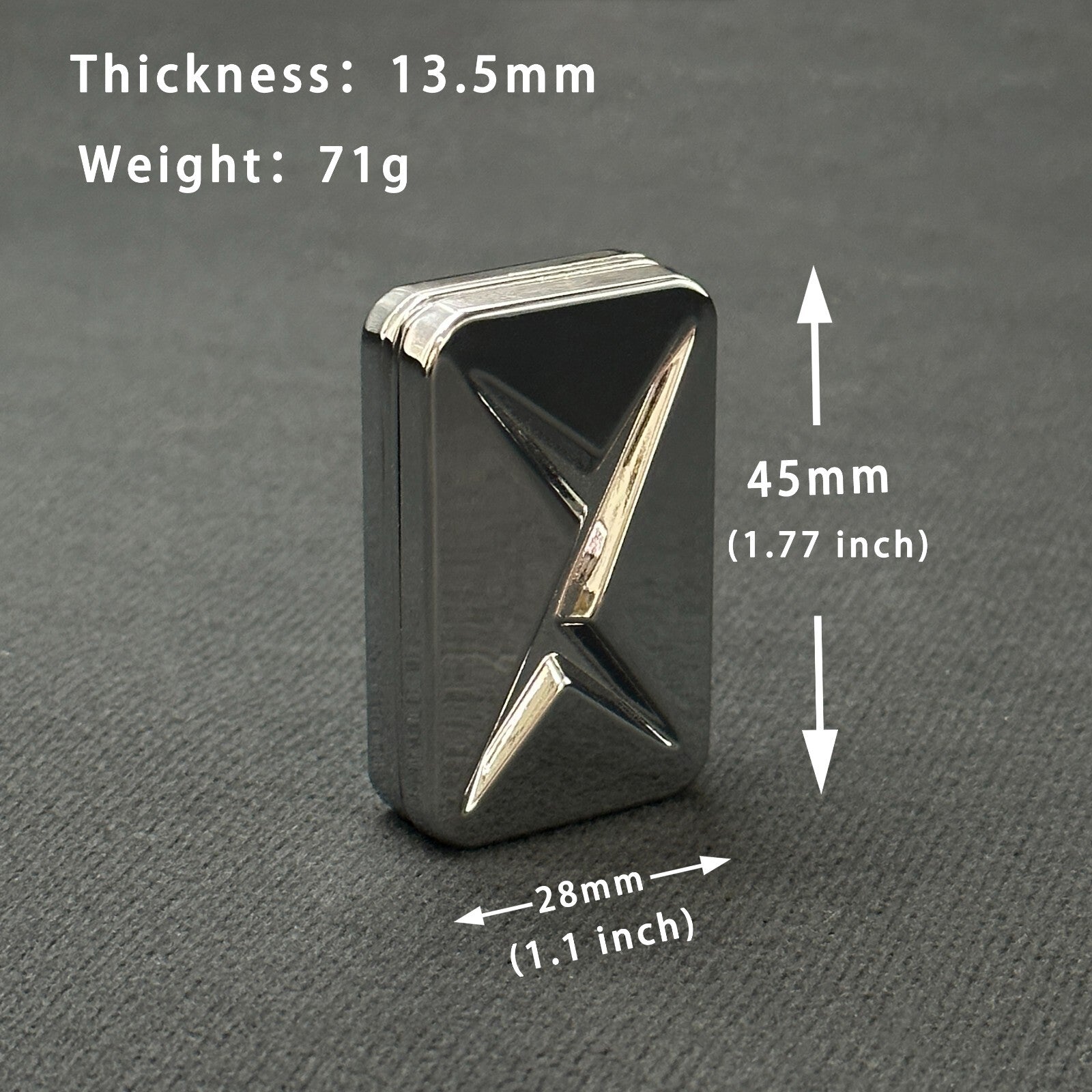 Trackless Fidget Slider Metal EDC Push Card Stress Relief ADHD Office Toys Gifts 07FC0E-D4 - KOEEK