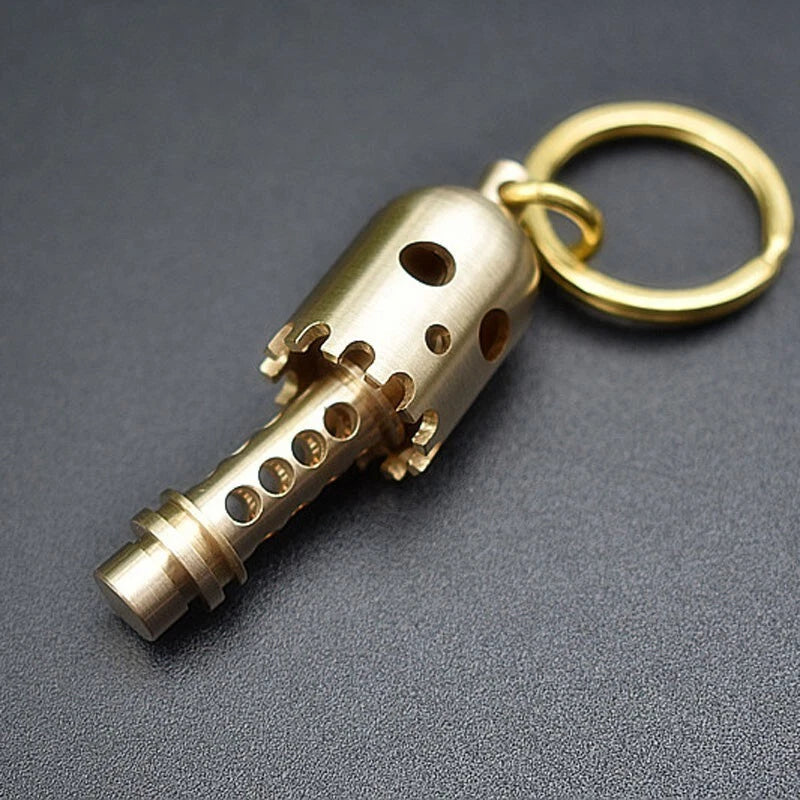 Brass Pendant Ghost Style Umbrella Rope Lanyard Knife Bead DIYAccessories EDC 07FC0E-D4 - KOEEK