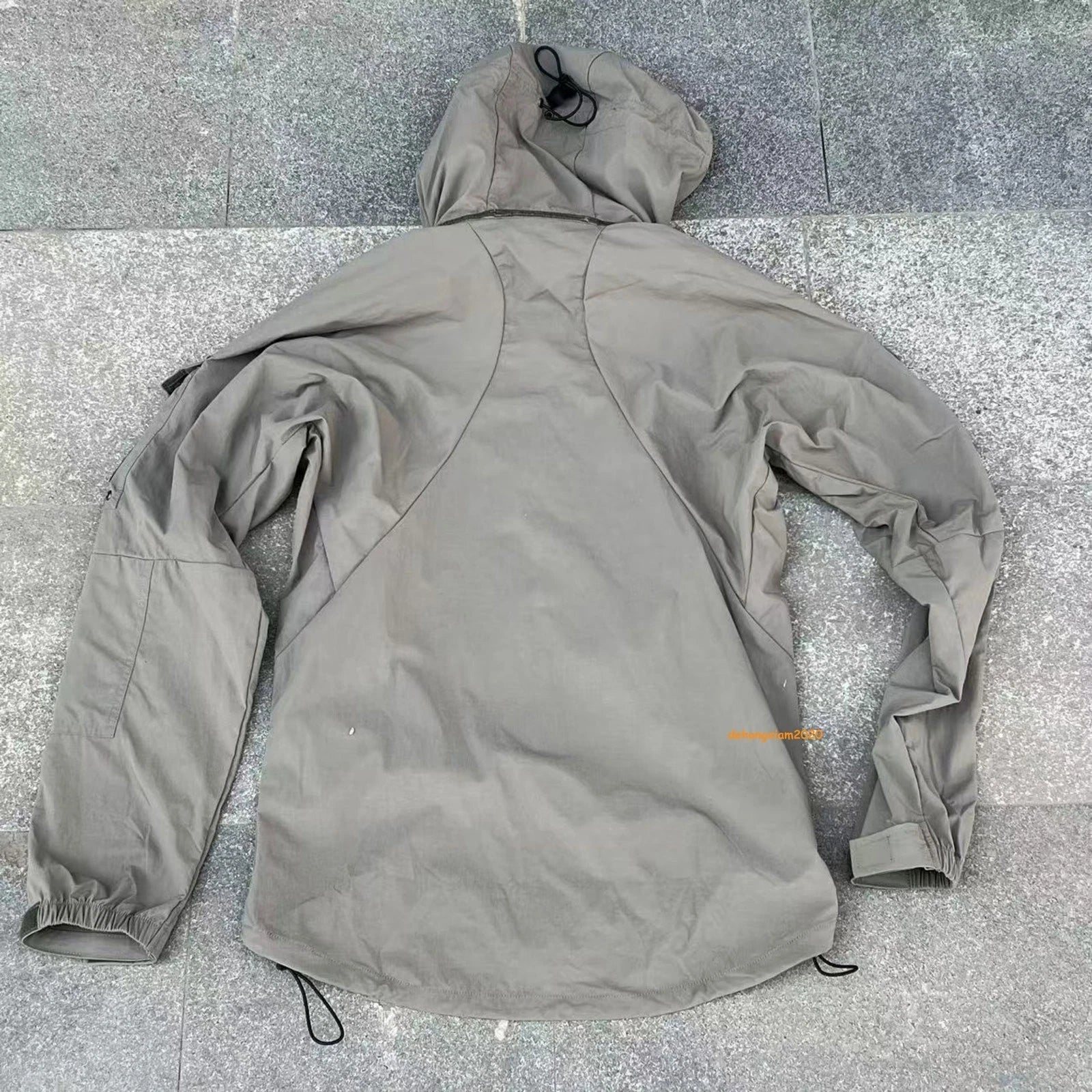 PCU L5 Tactical Nylon SoftShell Zipper Hoodie Coat Hiking Waterproof Gray Jacket 07FC0E-D4 - KOEEK