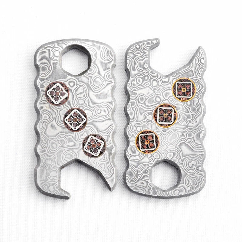 Outdoor Damascus Steel Multi Tool EDC Card Keychain Fashion Necklace Opener MP20 07FC0E-D4 - KOEEK