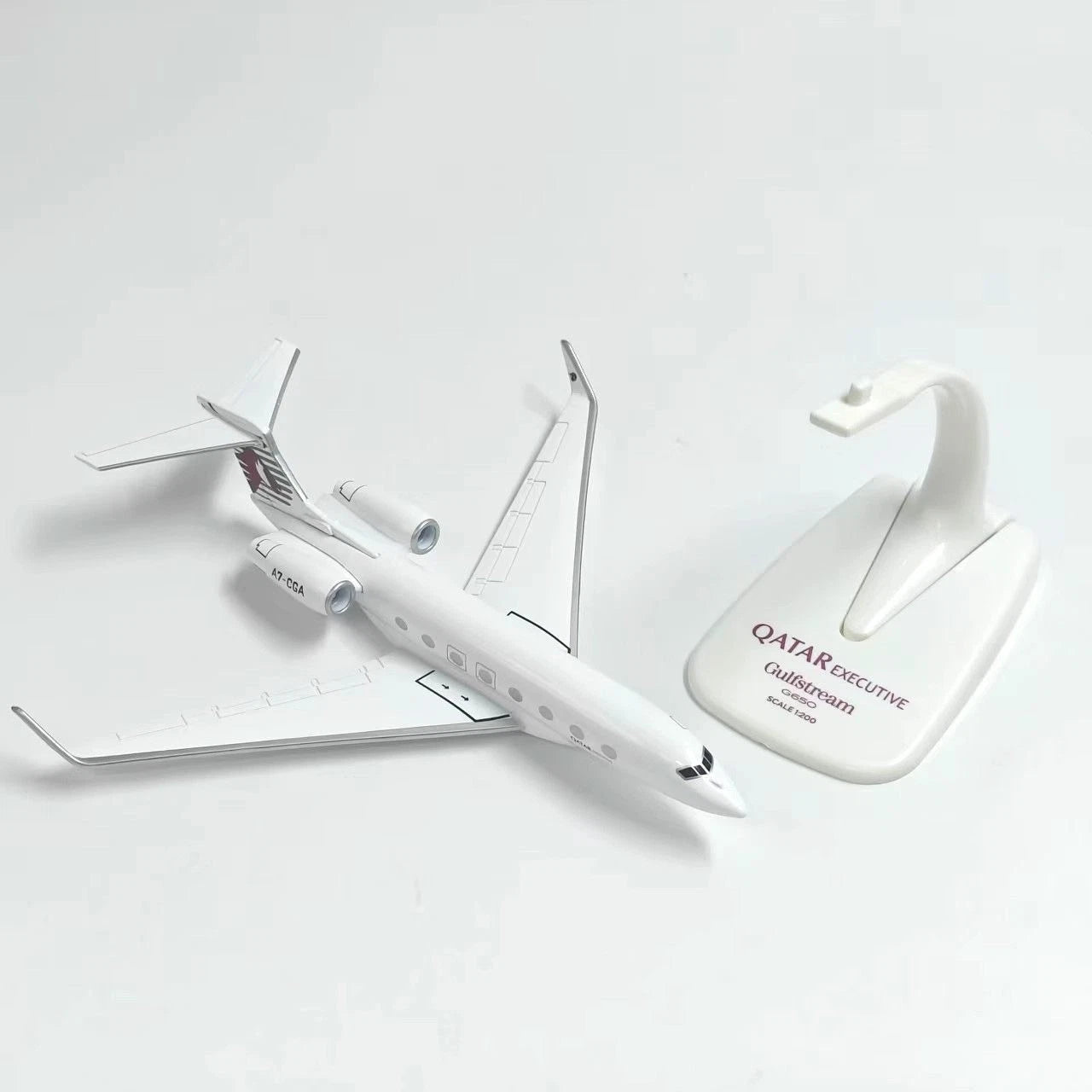 1:200Qatar Executive Gulfstream G650 16cm Alloy Aircraft Static Model Collectibe 07FC0E-D4 - KOEEK