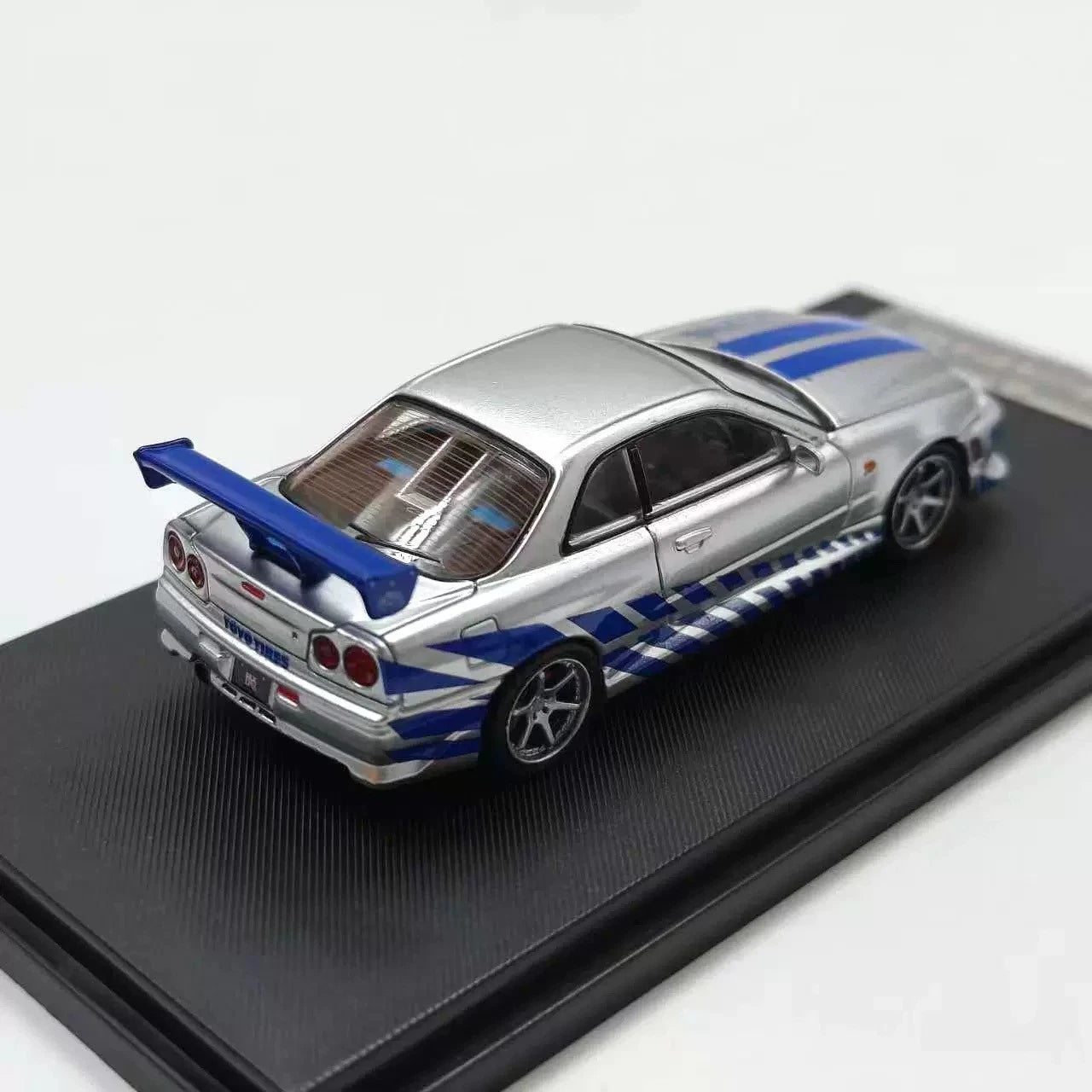 1:64 Nissan Skyline GT-R R34 JDM Racing Car Diecast Vehicle Collectible Figure 07FC0E-D4 - KOEEK