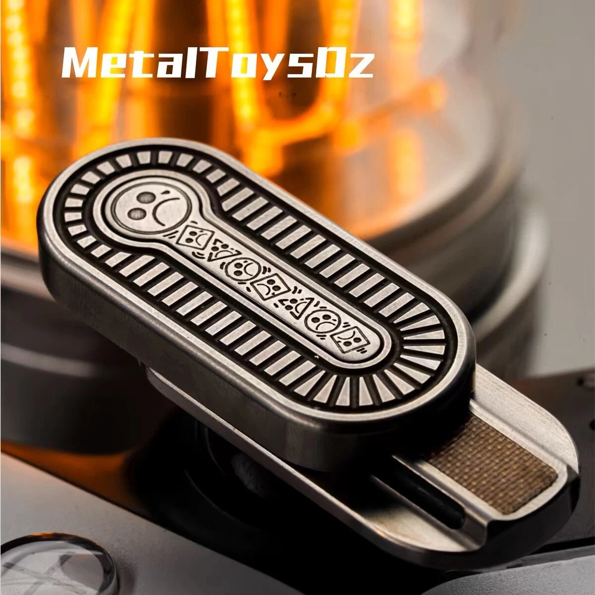 Push Slider EDC DZ TOPF Fidget Toy Metal Fidget Portable Decompression Gift 07FC0E-D4 - KOEEK