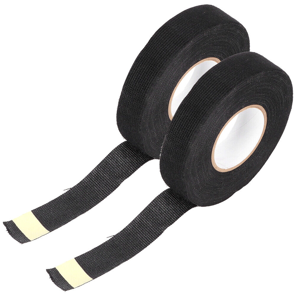 new 15mx19mm Cloth Adhesive Black Tape Insulation Wiring Harness For Car Tool koeek - KOEEK