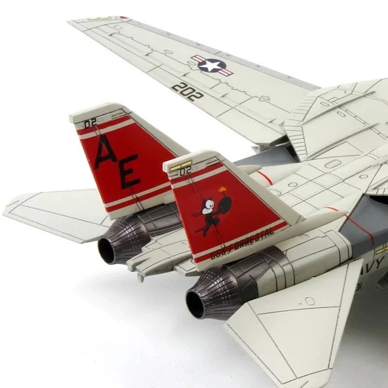 1/72 F-14A Tomcat VF-111 Miss Molly Alloy Plastic Model Kit DIY Assembly Display 07FC0E-D4 - KOEEK