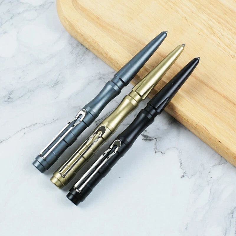 Aluminum Alloy Tool EDC Toy Pen Tungsten Steel Head Portable Pen W/clip Gift 07FC0E-D4 - KOEEK