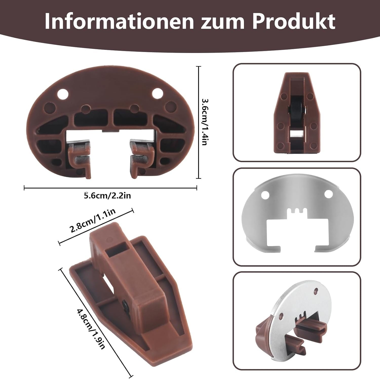 new Dresser Drawer Slides Replacement Kit for Kenlin Rite-Trak II Model Brown