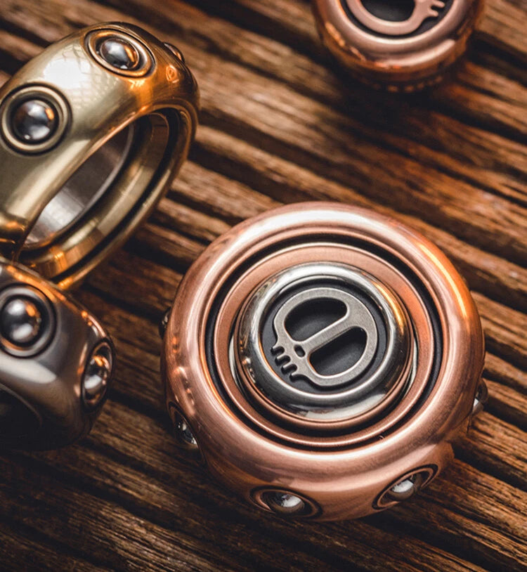 LAUTIE SAM Ring Metal Gyro Fidget Spinner Devil's Son EDC Finger Rotation Toys 07FC0E-D4 - KOEEK