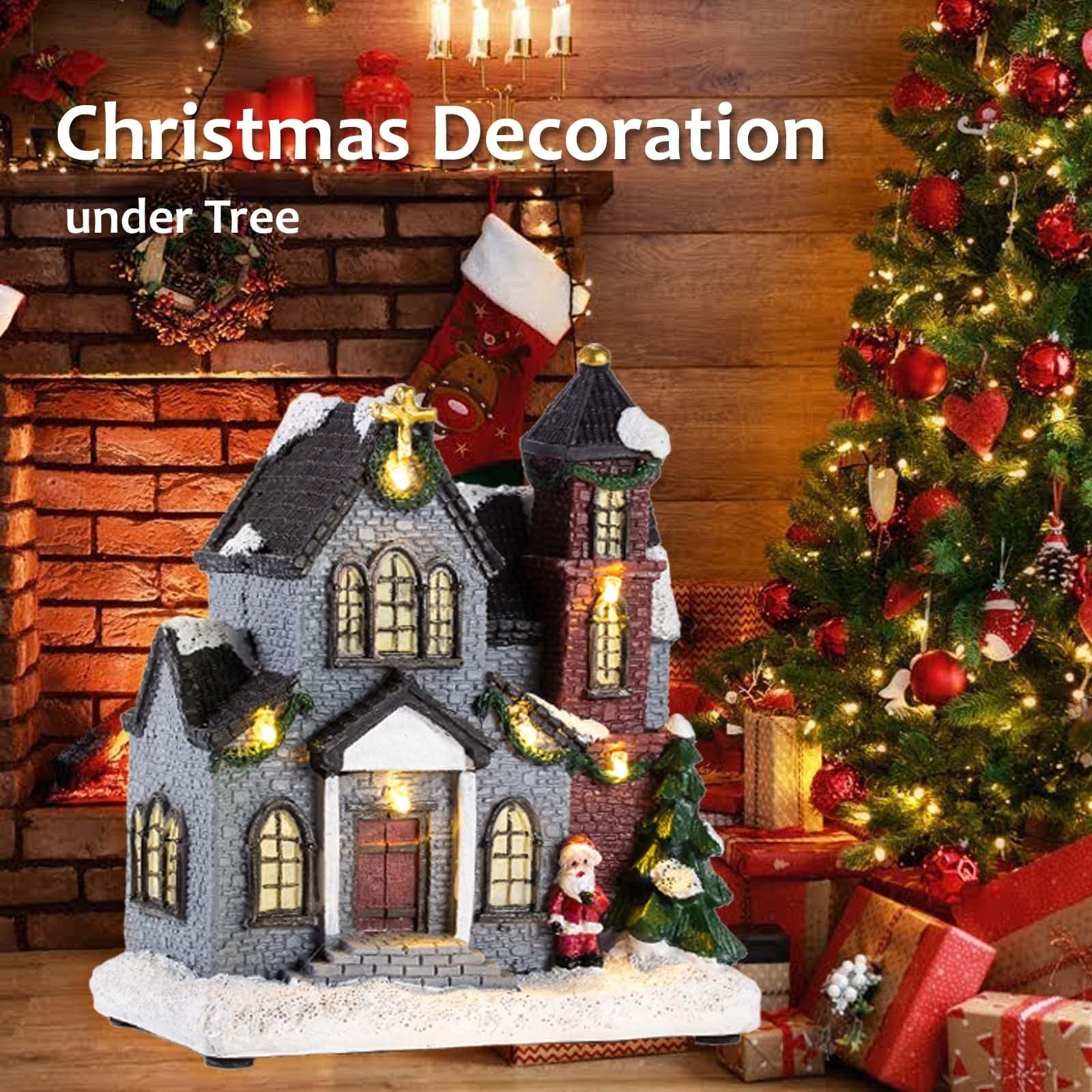 innodept12 Christmas Church Village Lit House - LED Lighted Warm White INNODEPT12 - KOEEK