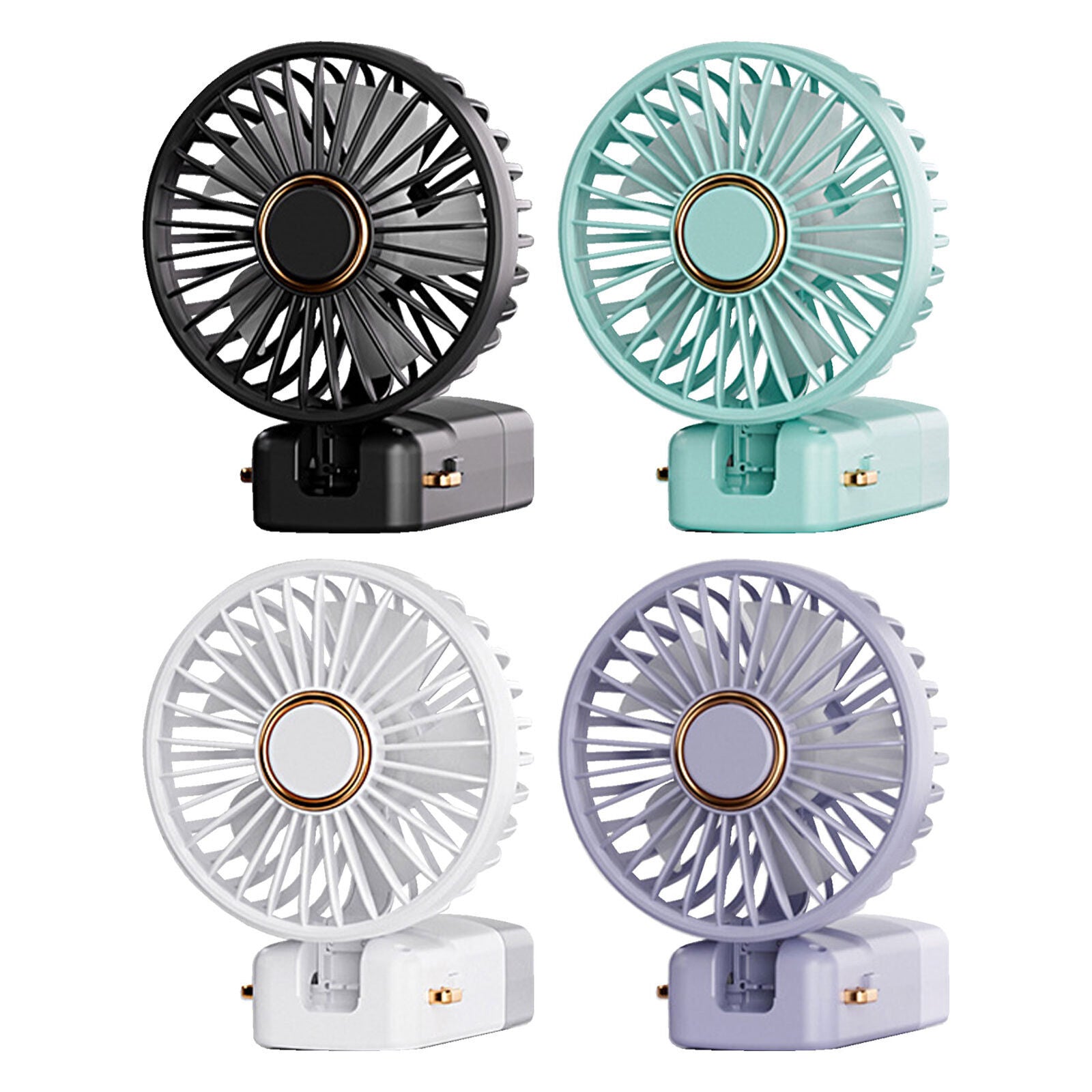 new USB Rechargeable Mini Fan Portable Handheld Desktop Air Cooler Travel Outdoor koeek - KOEEK