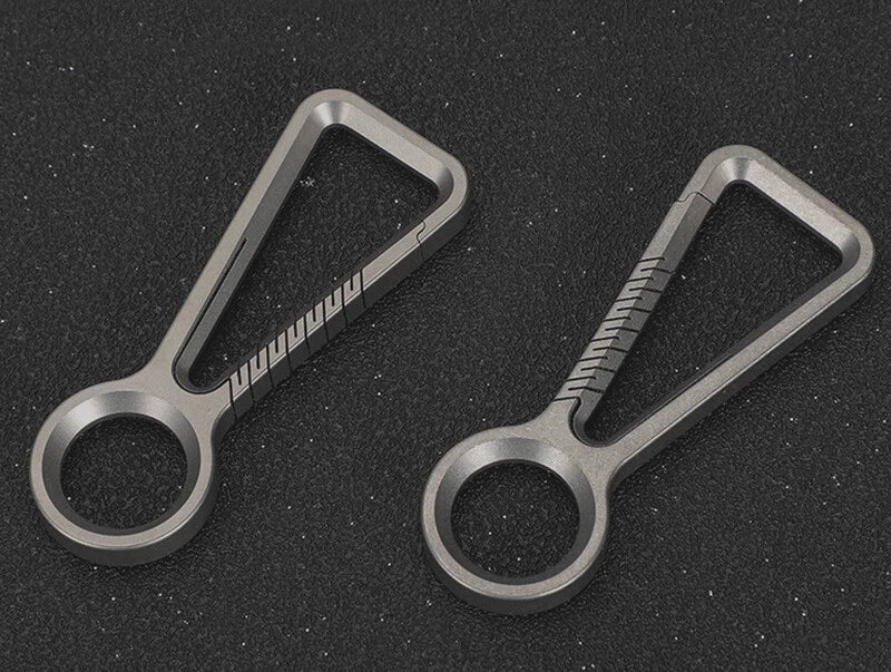 TC4 Titanium Alloy Keychain Car Key Chain Quality Portable Carabiner EDC Tool 07FC0E-D4 - KOEEK