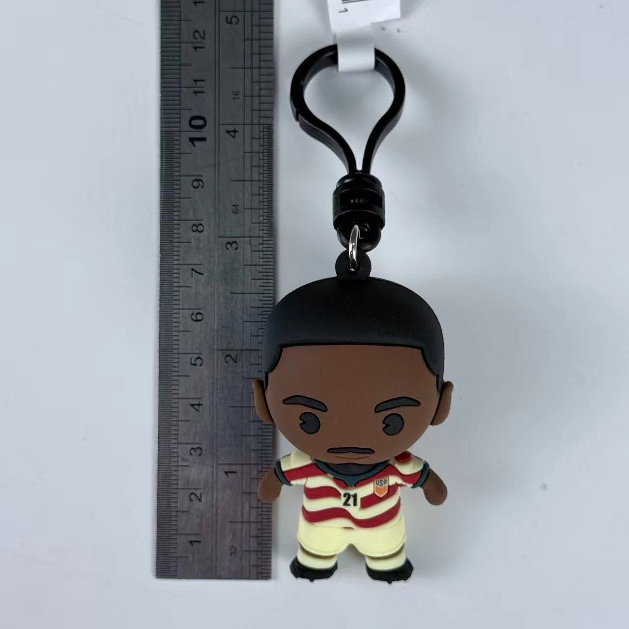Tim Weah #21 USMNT Soccer Team 3D Vinyl Bag Clip Collectible Keychain 07FC0E-D4 - KOEEK