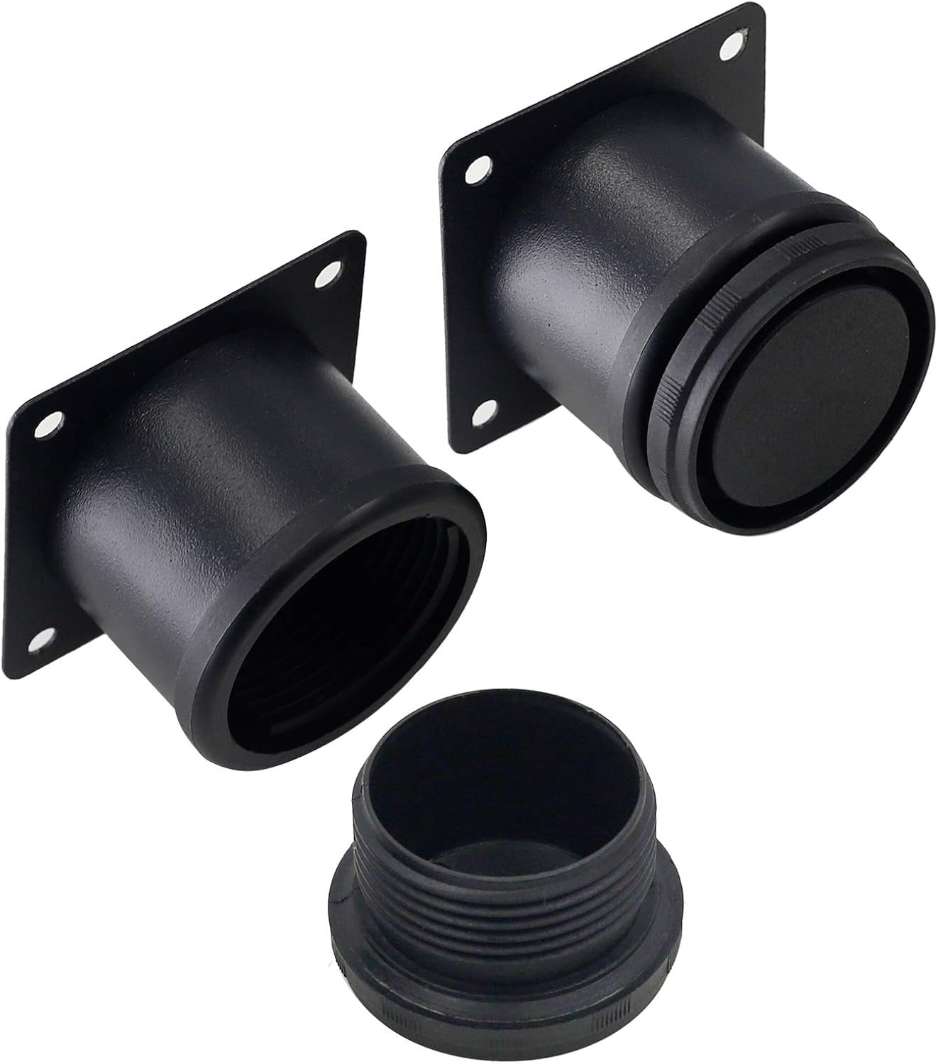 new Set of 4 Stainless Steel Furniture Legs 2 Inch, Adjustable 2 Black 07FC0E-D4 - KOEEK
