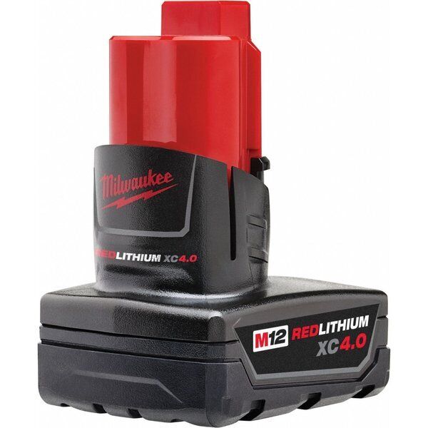 ny Milwaukee Tool 48-11-2440 M12 Redlithium Xc 4.0 batteripakke med udvidet kapacitet