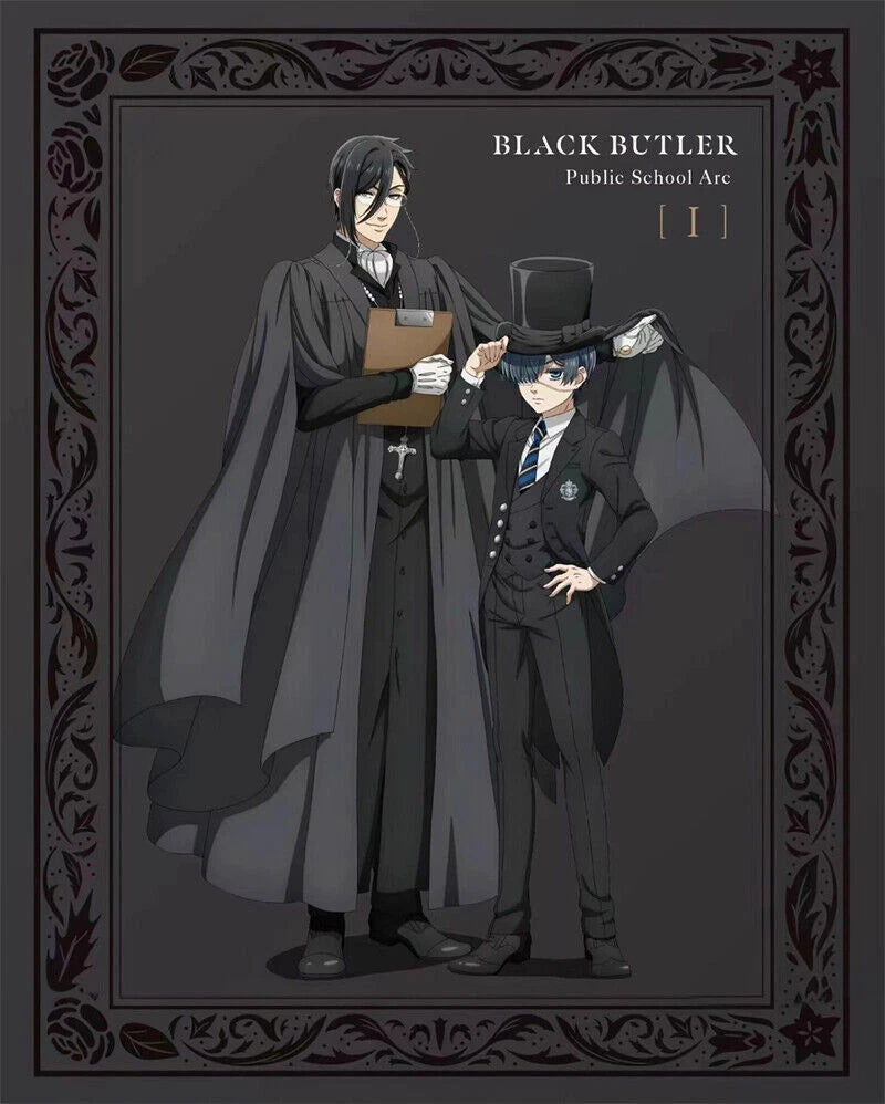 Black Butler Cosplay Costume Ciel Phantomhive Sebastian Michaelis Pants Coat Hat 07FC0E-D4 - KOEEK