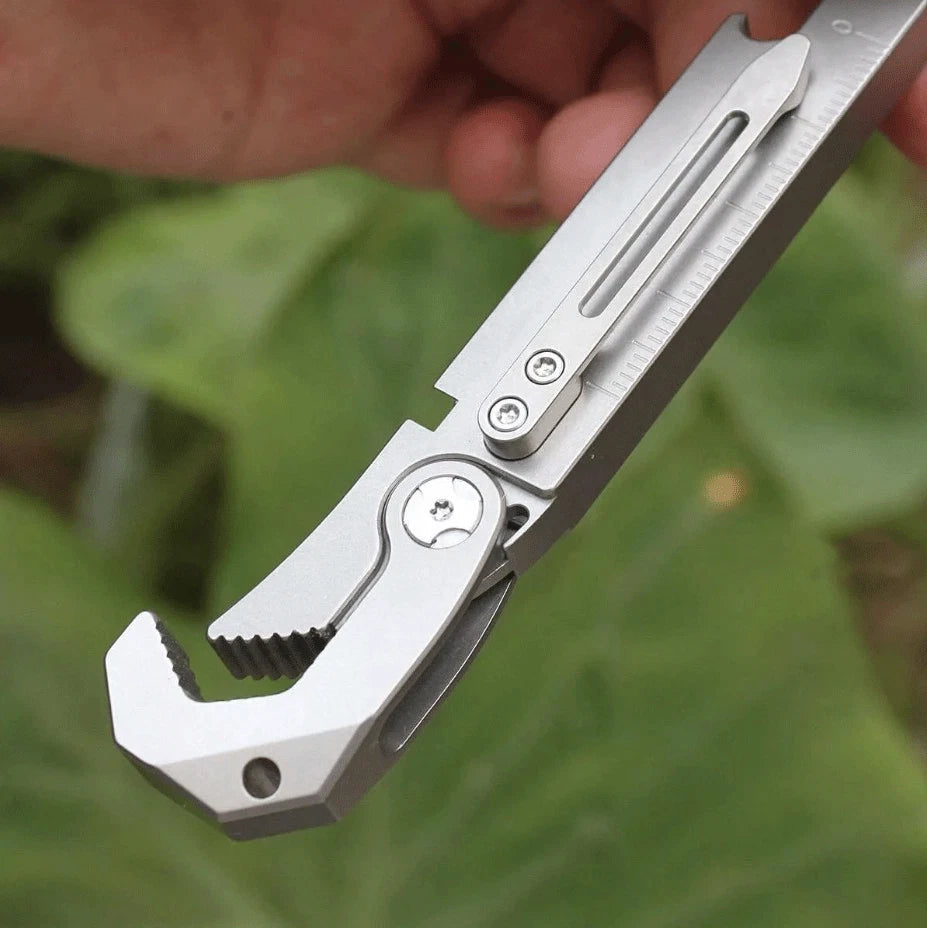 TC4 Titanium Crowbar Pry Bar Wrench Spanner Bottle Opener Clip Quality EDC Tool 07FC0E-D4 - KOEEK