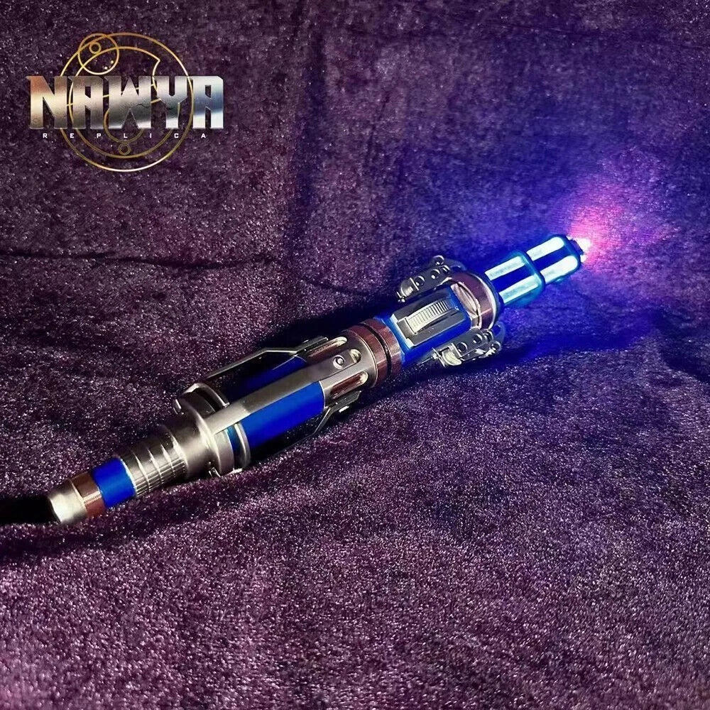 Movie Doctor Who 12th Metal Sonic Screwdriver Replica LED Hand Lamp Cosplay Prop 07FC0E-D4 - KOEEK