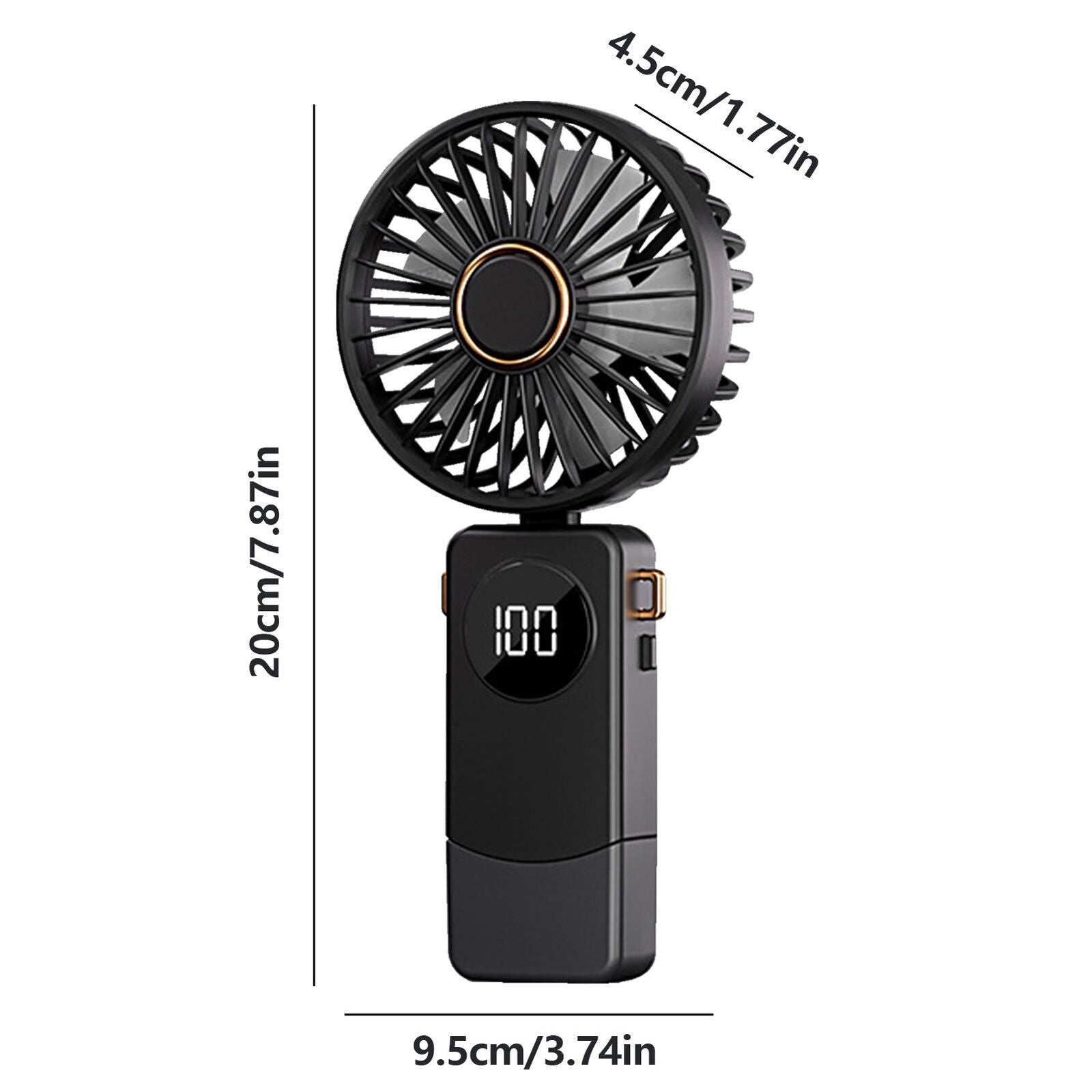 new USB Rechargeable Mini Fan Portable Handheld Desktop Air Cooler Travel Outdoor koeek - KOEEK