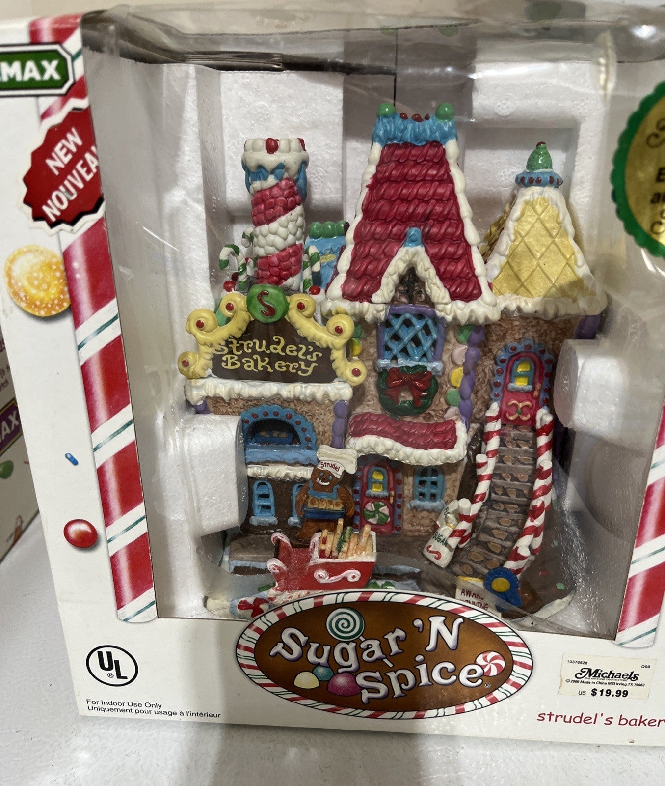 2005 Lemax Sugar 'N Spice "Strudel's Bakery" Porcelain Lighted House LEMAX - KOEEK