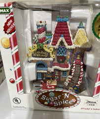 2005 Lemax Sugar 'N Spice "Strudel's Bakery" Porcelain Lighted House LEMAX - KOEEK