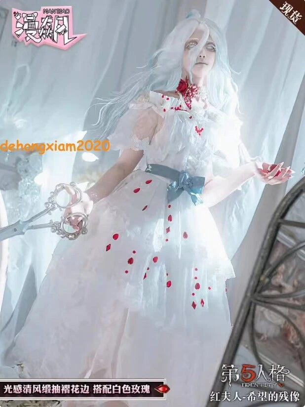 Identity V Mary Bloody Queen Women Cosplay Costumes Girl White Dress Halloween 07FC0E-D4 - KOEEK