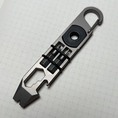 Titanium Alloy Carabiner Pocket Pry Bar Crowbar Multi EDC Tools Opener 07FC0E-D4 - KOEEK