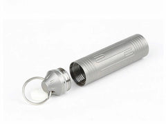Hot Outdoor EDC TC4 Titanium Keychain Waterproof Box Sealed Medicine Bottle 07FC0E-D4 - KOEEK