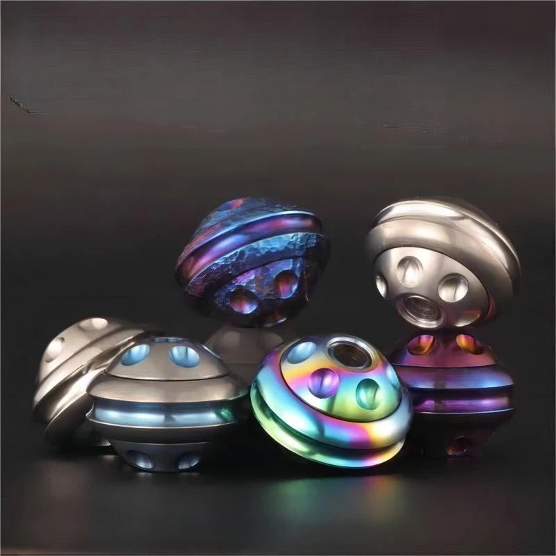 EDC Titanium Knife Lanyard Bead Paracord DIY Necklace Pendant Fidget Spinner Toy 07FC0E-D4 - KOEEK