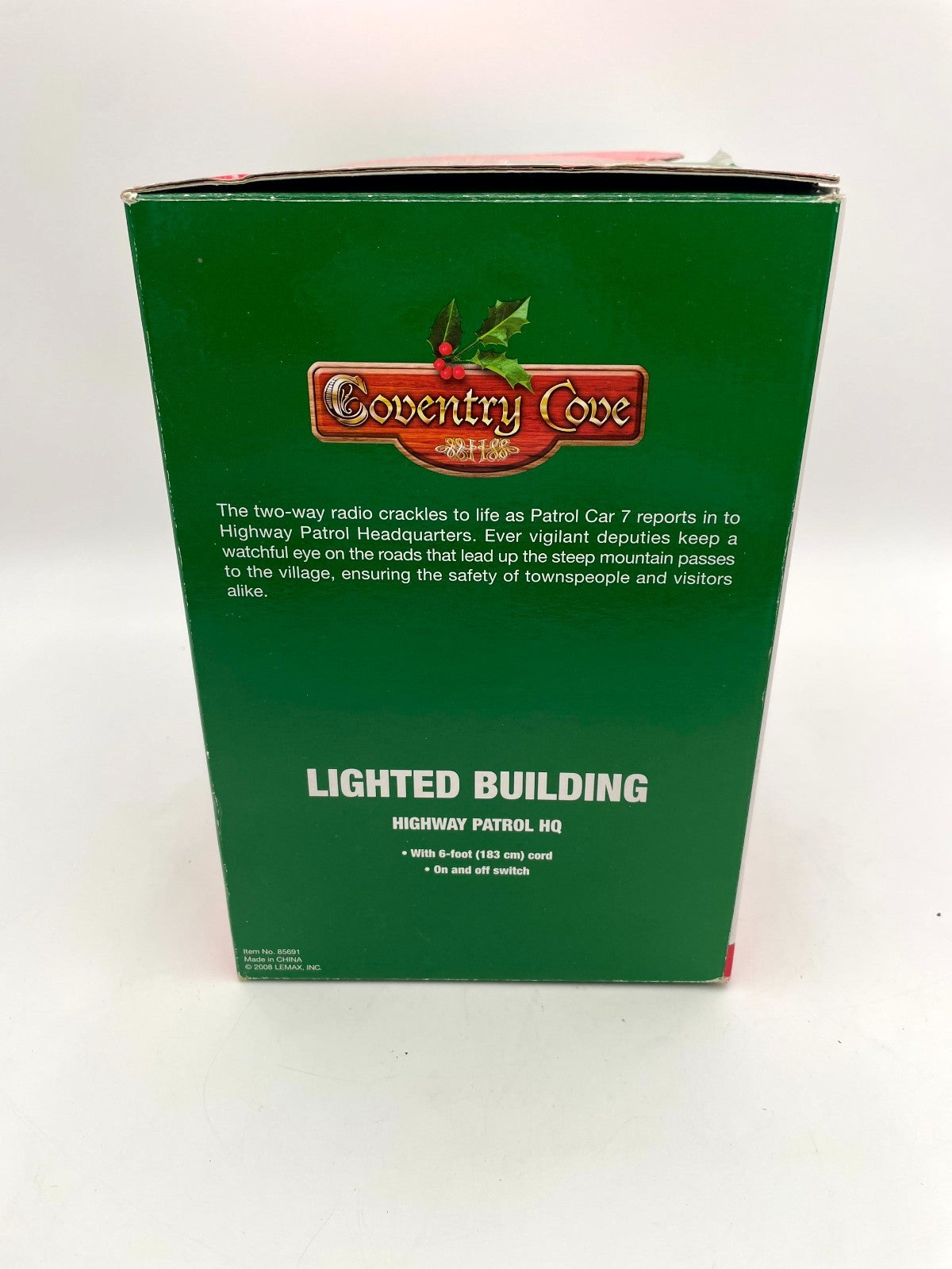 (2008) Lemax Coventry Cove Highway Patrol HQ Lighted Christmas Building Set LEMAX - KOEEK