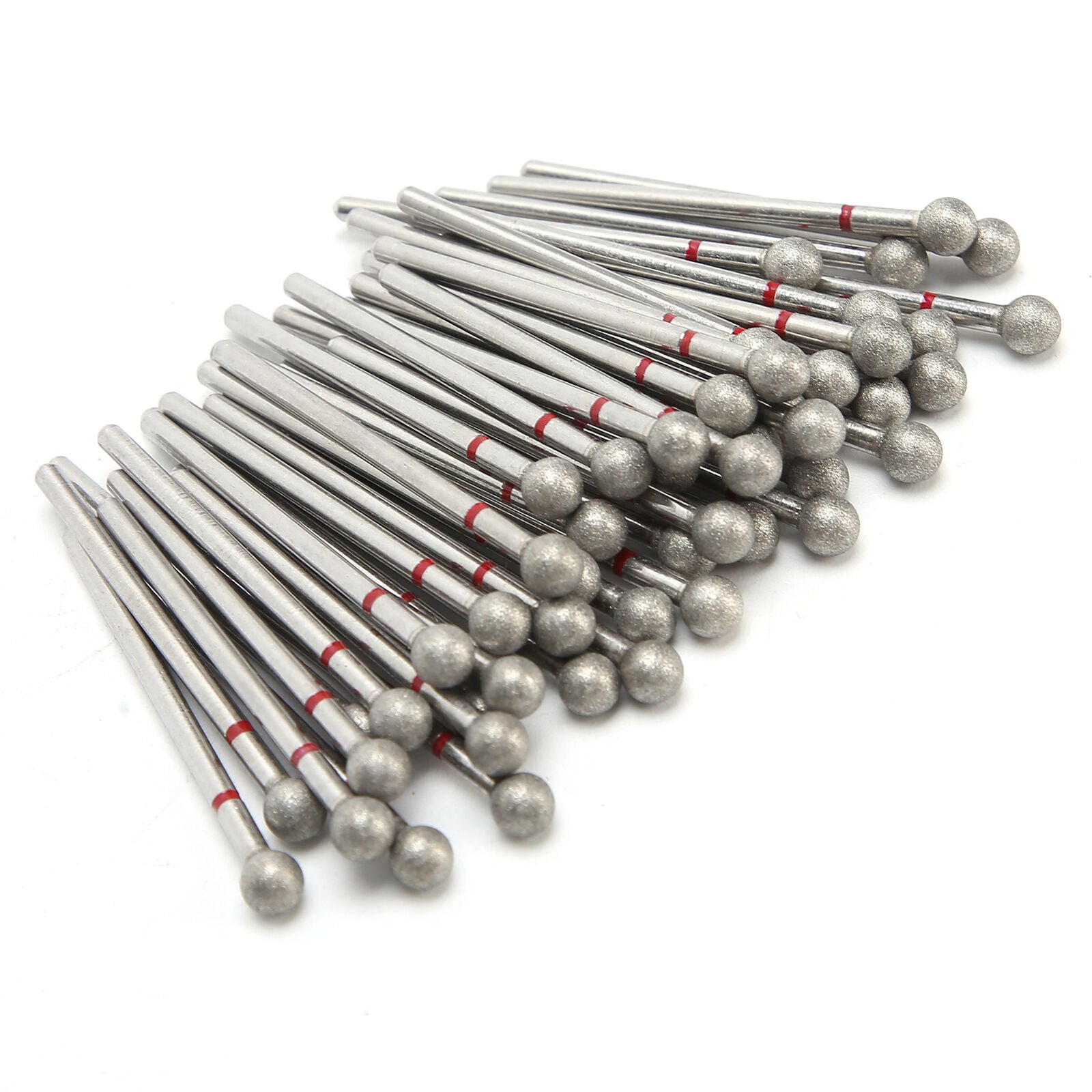 new 50pcs Spherical Nail Drill Bits Dead Removal Nail Head (5mm 0.2in ) HGF koeek - KOEEK