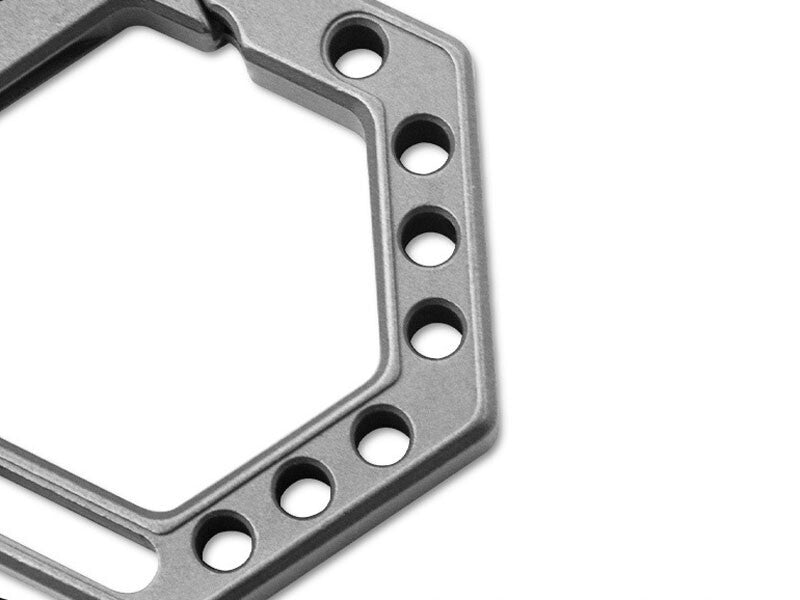 Titanium Alloy Key Chain Multi-Tools Carabiner Pendant EDC Outdoor Connectors 07FC0E-D4 - KOEEK