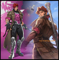 Marvel Rivals Gambit Cosplay Costume Outfit Cos Full Set Halloween Party Dress 07FC0E-D4 - KOEEK