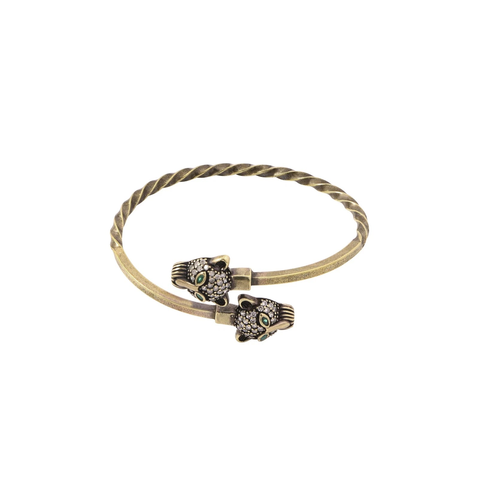 Trendy Rhinestone Brass Bangle Men Women Jewelry Fashion Handmade Bracelet 07FC0E-D4 - KOEEK