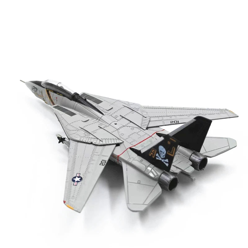 AF1 1/144 F-14A TOMCAT U.S.NAVY VF-84 JOLLY ROGERS AJ201 1978 Diecast 07FC0E-D4 - KOEEK