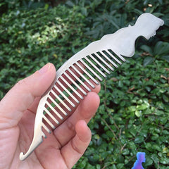 Titanium Alloy Mini Comb Travel Hairdressing EDC Comb Anti-Static Multi-Tools 07FC0E-D4 - KOEEK