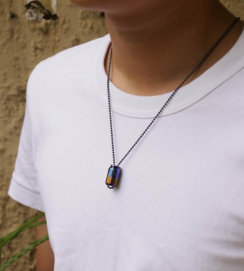 Titanium Knife Lanyard Bead Paracord Necklace Pendant Bracelet Bead EDC Handmade 07FC0E-D4 - KOEEK